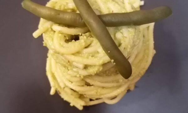 Spaghetti al pesto di fagiolini